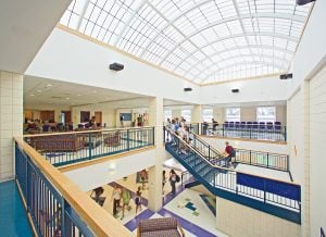 Cohasset Middle-High School interior view of stairs