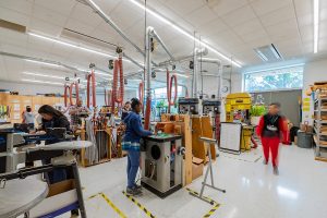 Thurgood Marshall Middle School woodshop