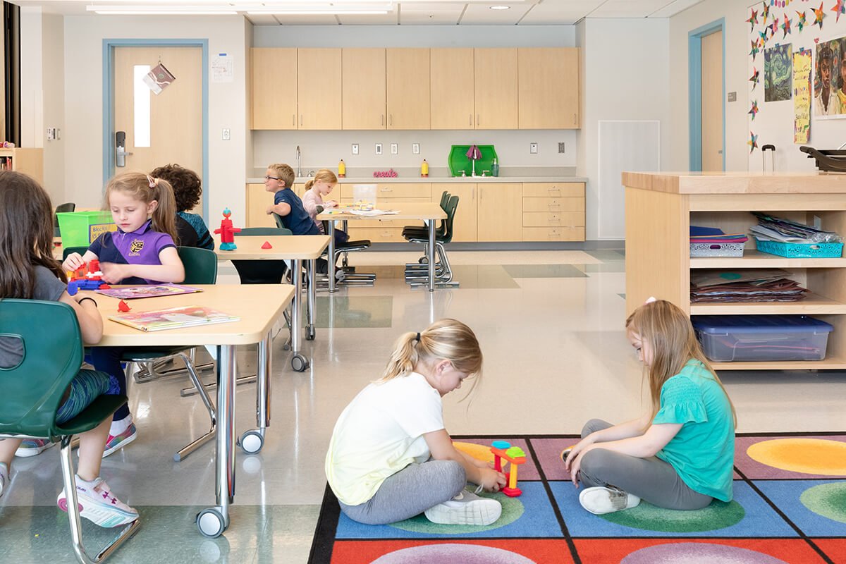 Early Childhood Education Center kids playing on CPT
