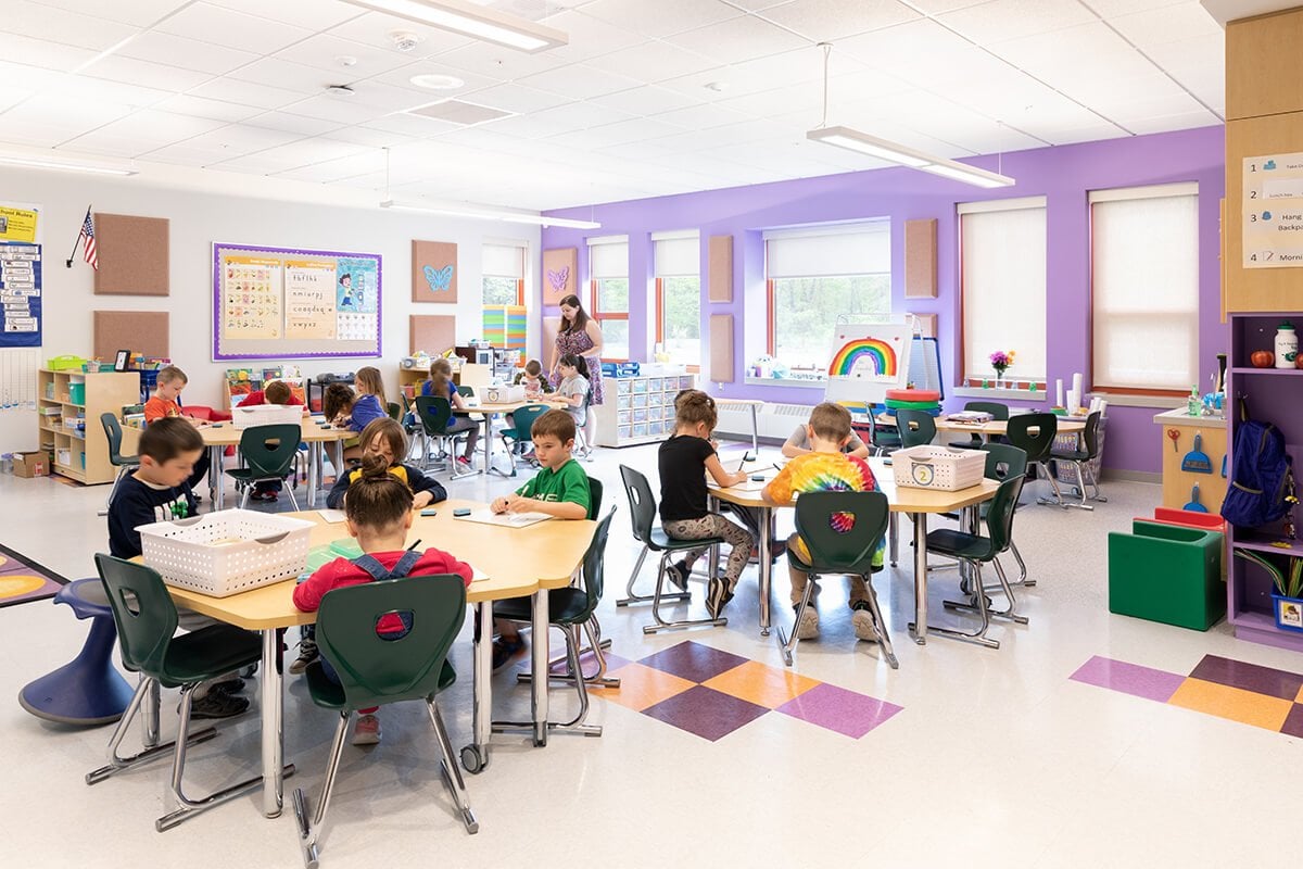 Early Childhood Education Center purple classroom