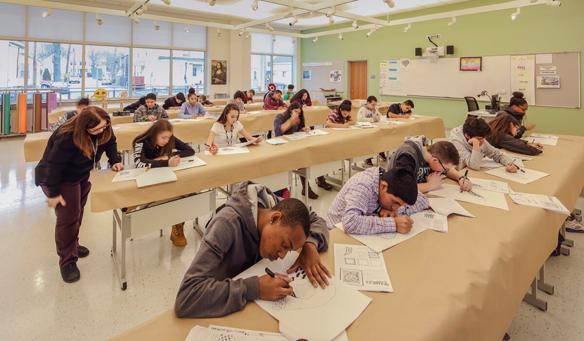 Thurgood Marshall Middle School classroom
