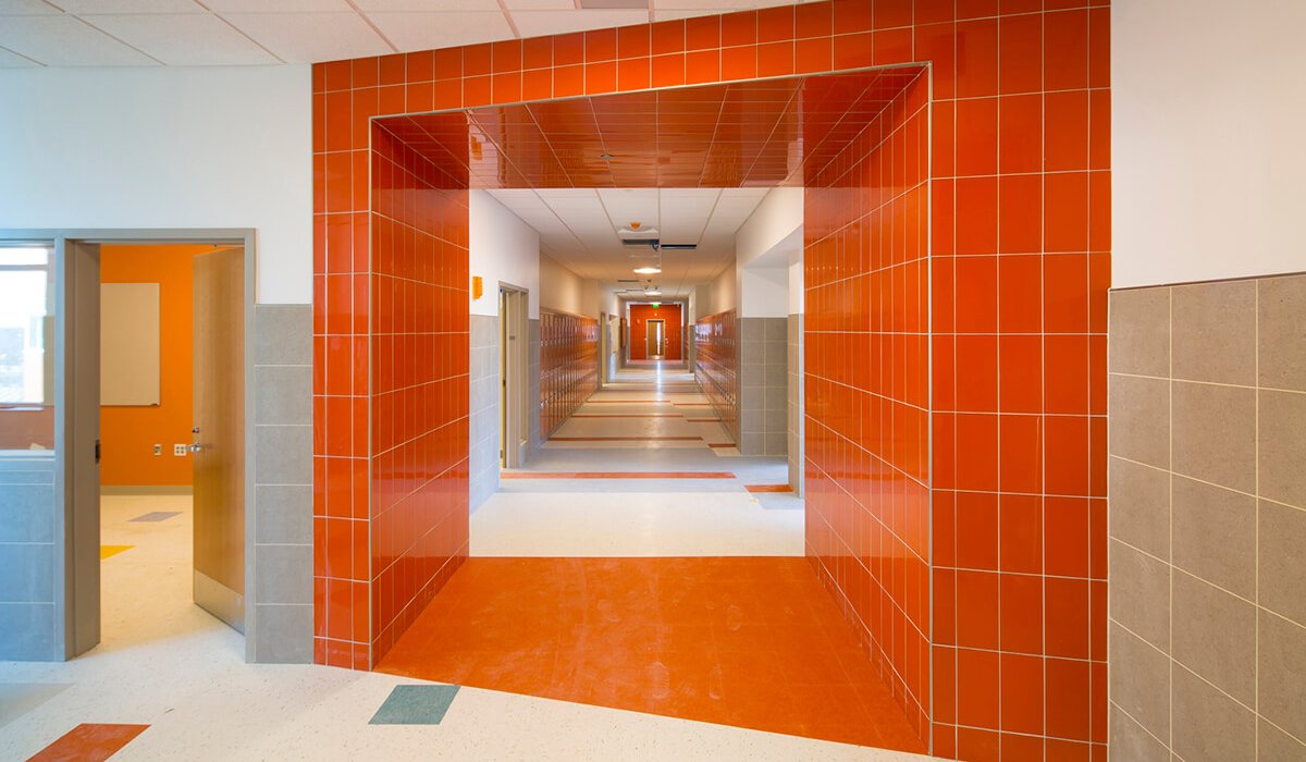 Thurgood Marshall Middle School corridor