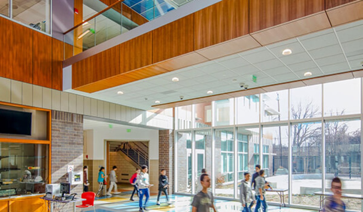 Thurgood Marshall Middle School lobby