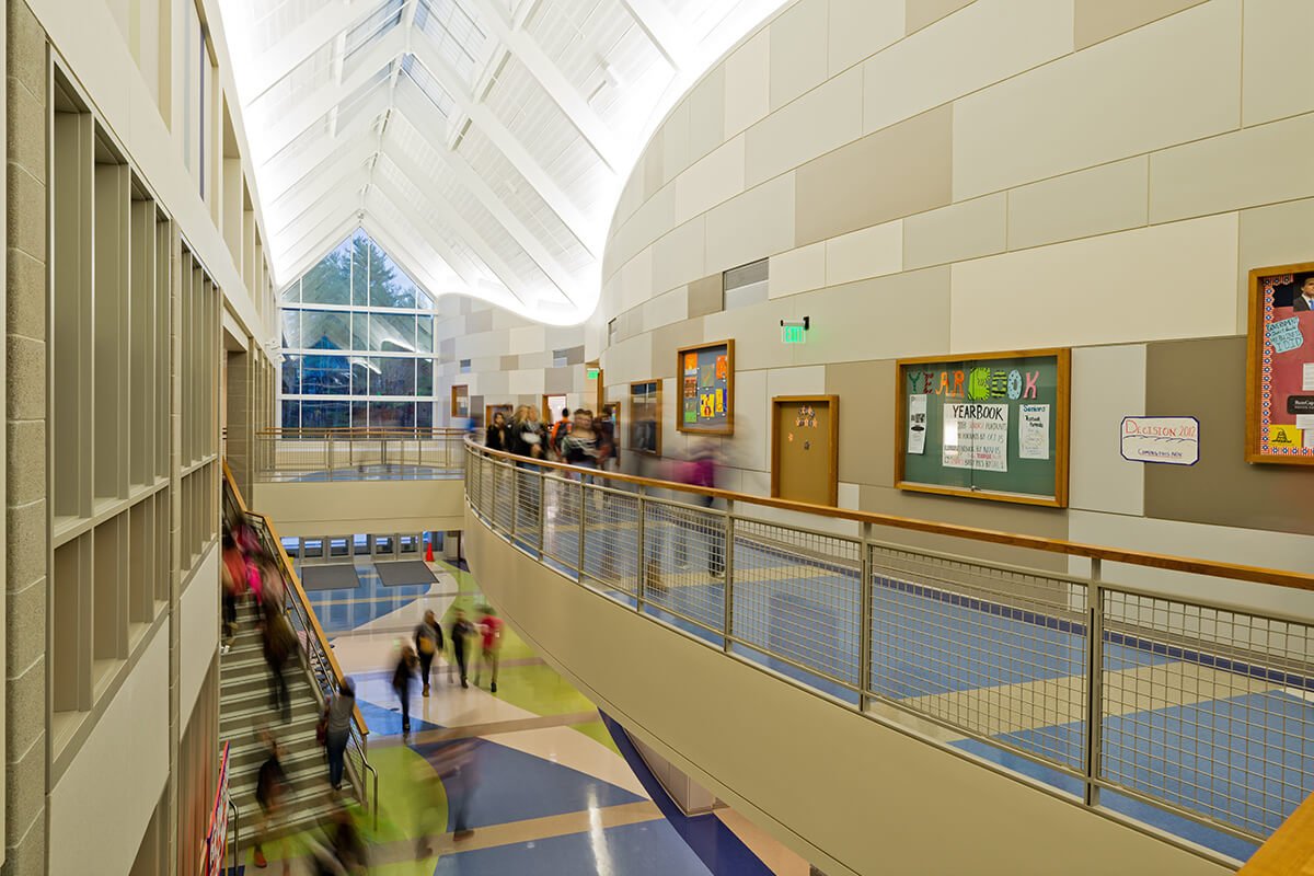 Uxbridge High School interior