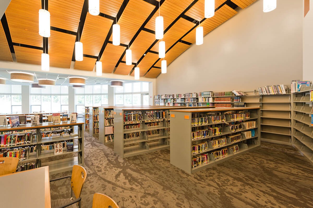 Uxbridge High School library